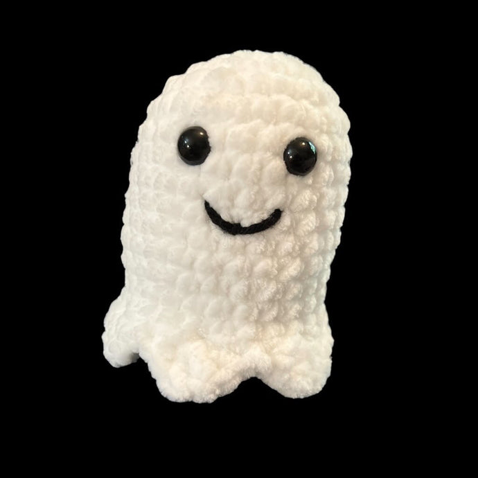 Crocheted ghost plushy